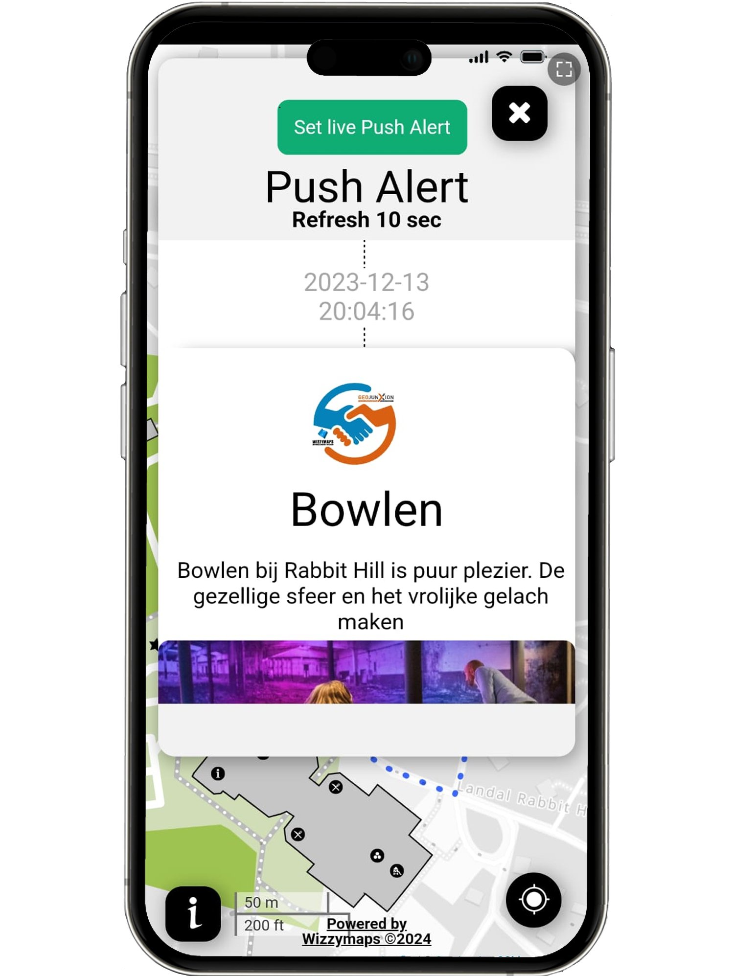 Last Mile Maps push notification