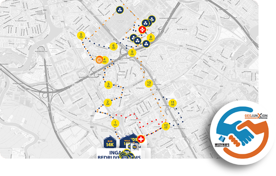 Last Mile Maps for Marathon and Cycling Event