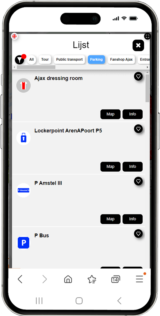 Last Mile Maps wayfinding and searching features